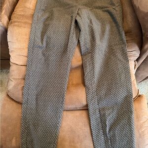 Rafaella Brown Patterned Capris